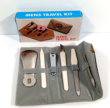 Vintage Mens Grooming Travel Toiletry Kit Unbranded