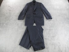 Hickey Freeman Suit Mens 42 Long Madison Wool Formal Made in USA Pinstripe