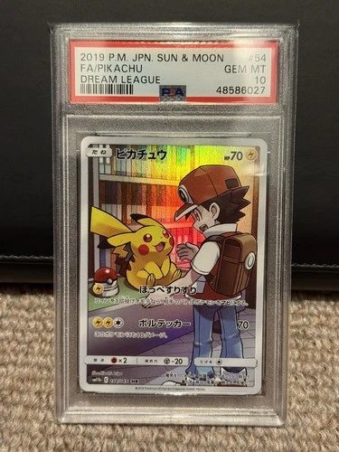 New ListingPokemon Pikachu Full Art CHR Japanese Dream League 054/049 PSA 10