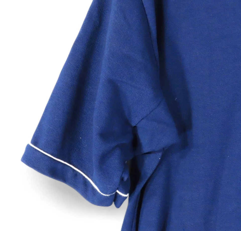 CAMISA POLO DE COLECCIÓN Munsingwear GRAND SLAM Azul Marino con Borde Blanco BOLSILLO PINGÜINO talla L Foto 4 de 4