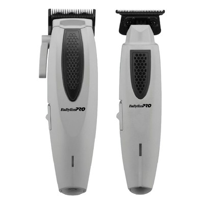BaByliss PRO LithiumFX+ Cord/Cordless Ergonomic Clippers Trimmer (Combo)  Gray