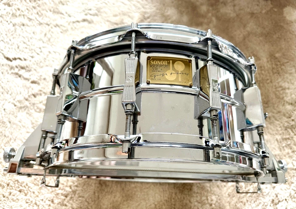 14x6,5 Sonor Signature Snaredrum Ferromanganese Shell !! HLD 582
