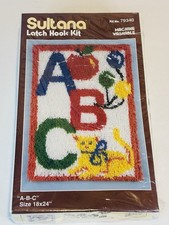 Sultana Latch Hook Kit ABC 18X24 No 79340 New