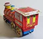 C-391 VINTAGE FORTY NINER TIN LITHO BATTERY OPERATED LOCOMOTIVE-DOES NOT WORK! — photo 2