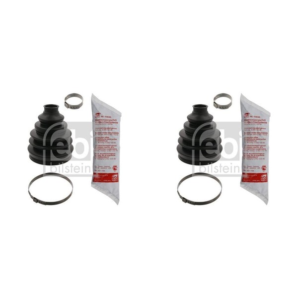 2X Febi Achsmanschetten Satz Radseitig Passend FüR Audi A1 A3 A4 A5 A6 A8 Q2 Q3-image