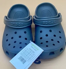 Crocs Youth Kids Solid Gray Clogs Shoes Size J5 New
