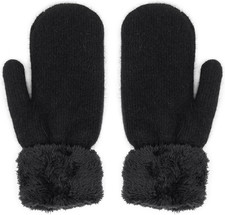 Winter Warm Mittens for Women Men-Soft Lining Cozy Stretchy Knit Mittens Doub...