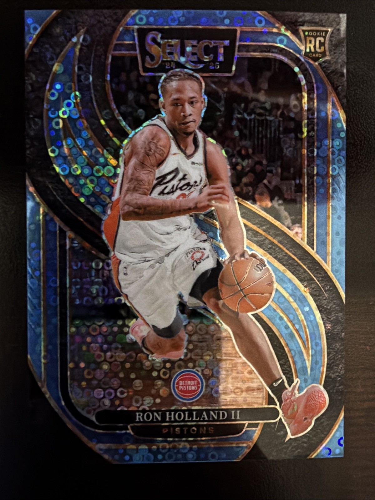 2024-25 Select Ron Holland II Premier Light Blue Disco Prizm RC /99 Pistons