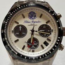 SEIKO Solar Chronograph Watch Made in Japan White Dial