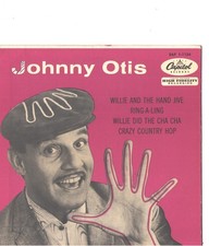 JOHNNY OTIS-4-SONG HARD COVER-EP + 45-(WILLIE & HAND JIVE)--PS--PIC--SLV