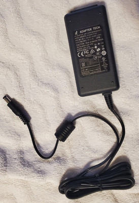 Adapter Tech AC power adapter 12V 3Amp, model ATS036T-P120 (No power cord)