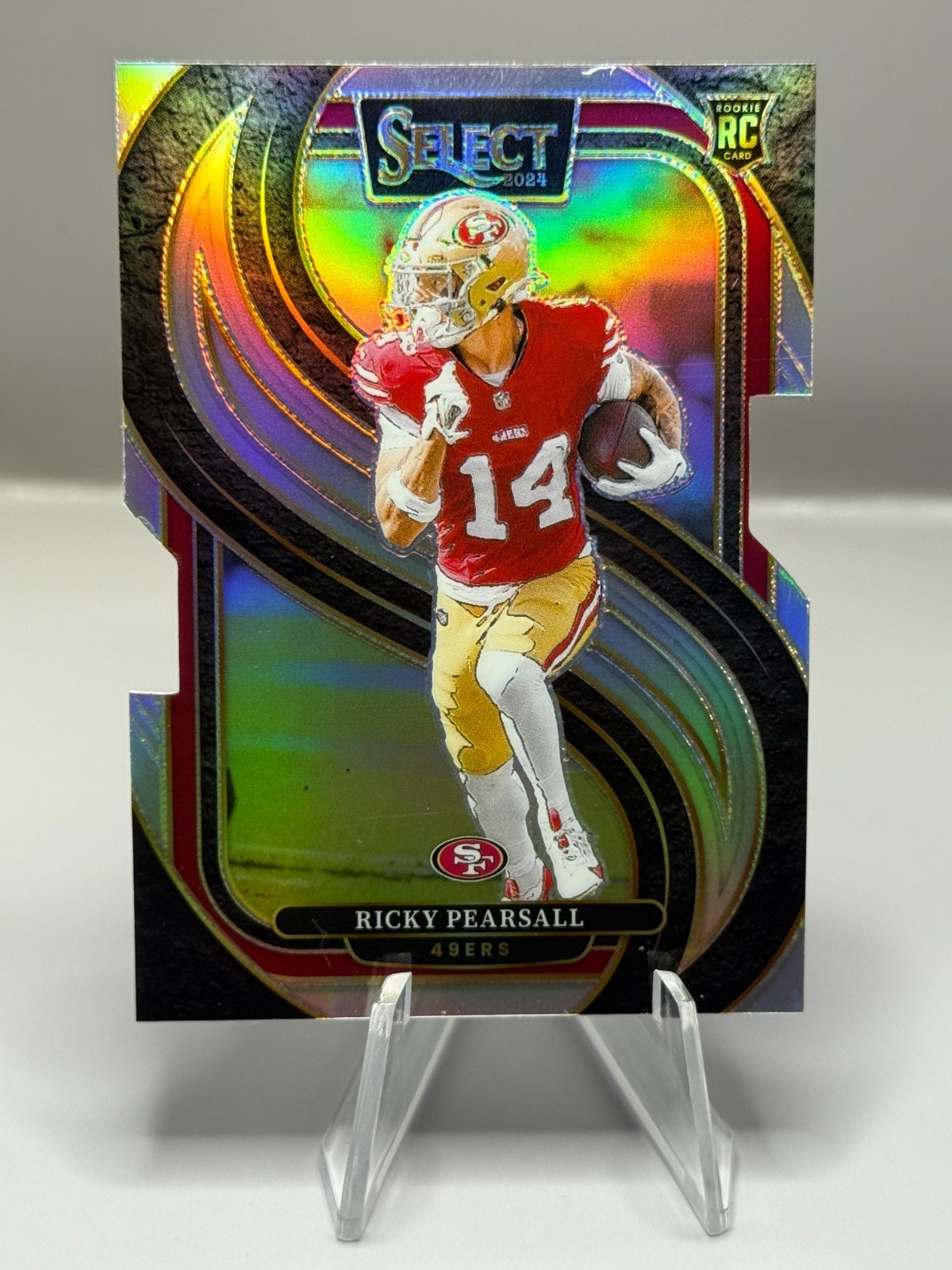 2024 Panini Select Ricky Pearsall #173 Silver Prizm Die-Cut RC Rookie 49ers