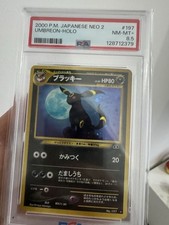 POP 11 Carta Pokemon Umbreon No.197 Neo Discovery Holo PSA 8.5 Japanese