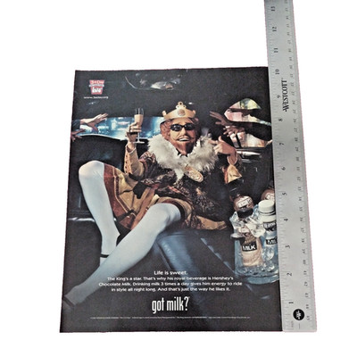 Got Milk? Burger King drinking milk life is sweet 2007 Print ad