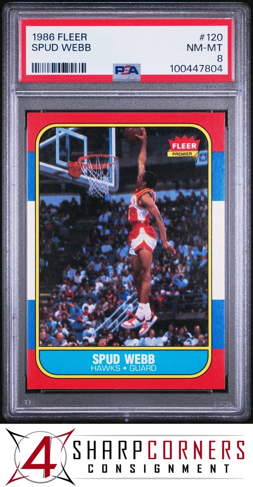 Spud Webb trading card