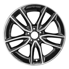 85838 Reconditioned Oem 19x8.5 Aluminum Wheel Machined And Gloss Black