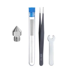 3D Nozzles Kit, TC4 Titanium Alloy Nozzles 0.4mm, Nozzle Cleaning Needles