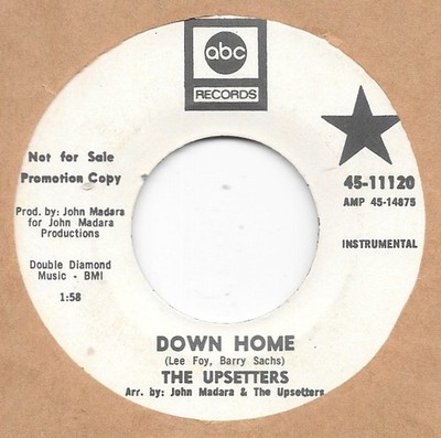 THE UPSETTERS Down Home/Don't Be Cruel on ABC soul funk PROMO 45 HEAR