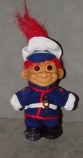 Troll Doll 4 1/2" Russ Military Marine in dress uniform