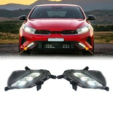 New 2PCS LED Fog Light For 2022 2023 2024 Kia Forte Fog Lamp Left & Right  Side