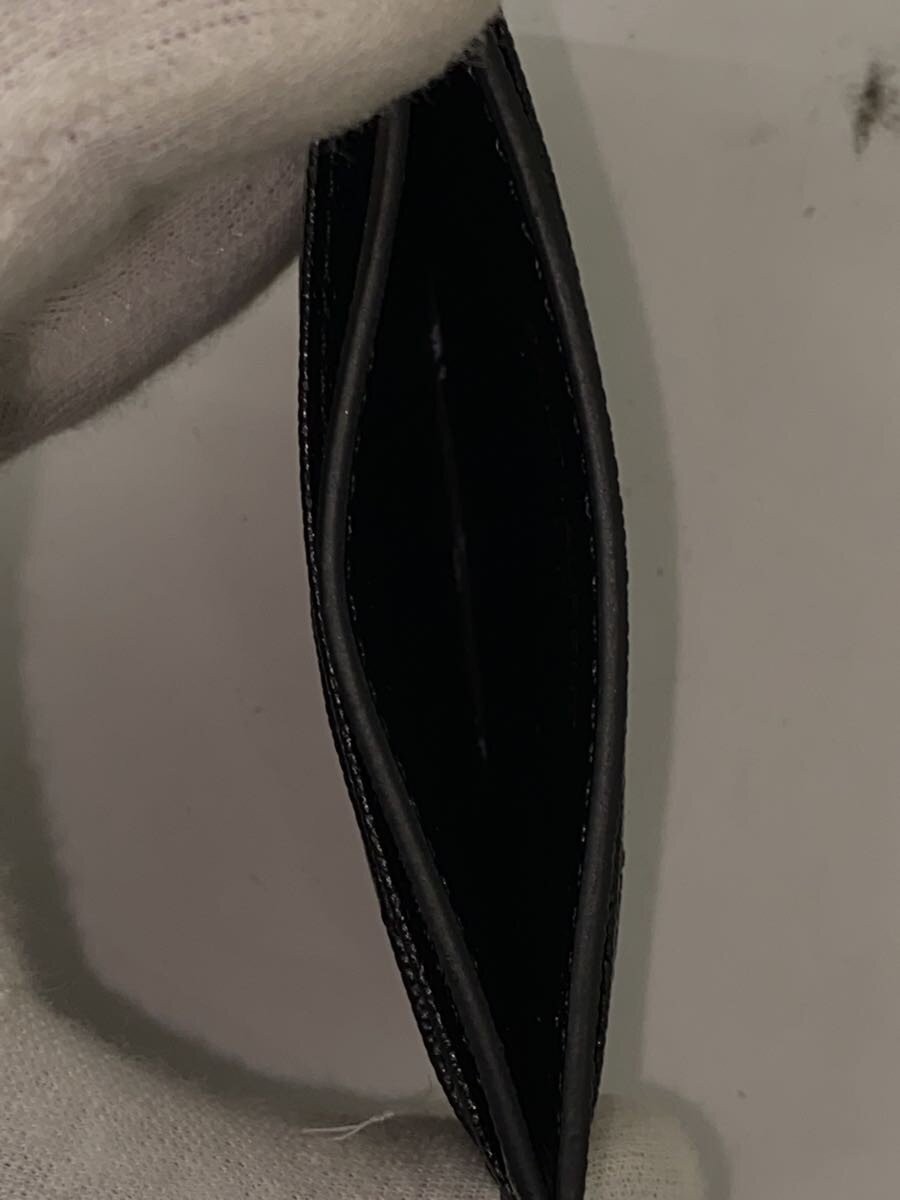 SAINT LAURENT Monogram Card Case in Grained Poudre Embossed Leather, Black thumbnail 5