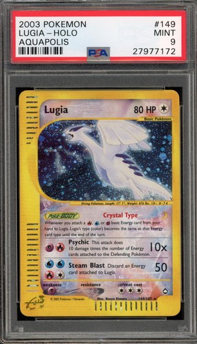 Lugia graded PSA 9 for sale on eBay