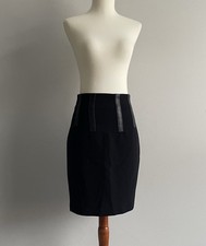 Rag and bone Pensil Skirt Black 0 High Waist Lamb Leather