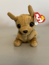 Ty Beanie Baby - TINY the Chihuahua Dog 5  Plush Stuffed Toy with Tags W/Error