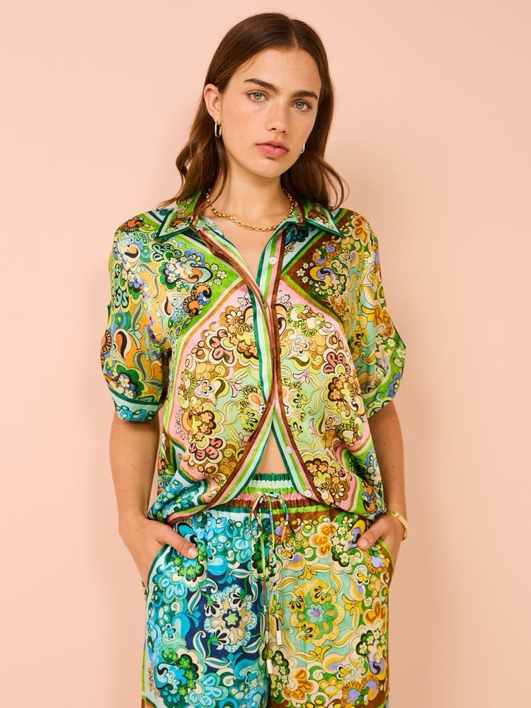 Alemais Dreamer Blouse And Pant Set Size 14 AU / 10 US Silk image 2