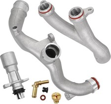 Upgraded Aluminum Coolant Outlet Pipes Kit Compatible with Jaguar,Land Rover Ran