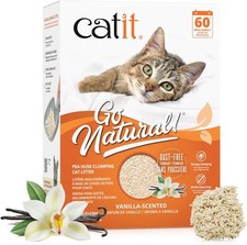 Go Natural Pea Husk Clumping Cat Litter 12.3 lb Natural