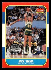 1986-87 Fleer #102 Jack Sikma Excellent+ Bucks Basketball