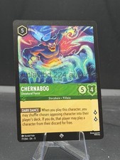 DISNEY LORCANA EN 11 - Chernabog Unnatural Force - Super Rare 77/204 Winterspell