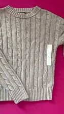 Women Crewneck Pullover Sweater - Wild Fable Gray Small