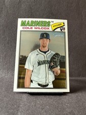 Cole Wilcox 2026 Topps Heritage Chrome Base #155 (RC) - Seattle Mariners