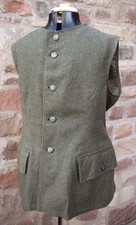 VINTAGE 100% WOOL SWEDISH ARMY TANKER JERKIN tunic jacket coat hunting shooting
