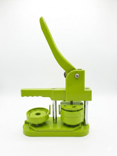 Green Button Badge Maker Machine for Parts or Repair-Untested/Not Working