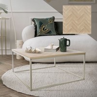 Couchtisch Wohnzimmertisch Beistelltisch Sofatisch Tisch 80X80X40Cm Eiche Optik