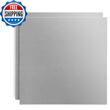 2 PCS 6061 T6 Aluminum Sheet Metal 12 X 12 X 1/16 Inch Thickness Building...