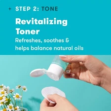 3 Step Acne Treatment - Benzoyl Peroxide Face Wash, Repairing Acne Spot Treat...