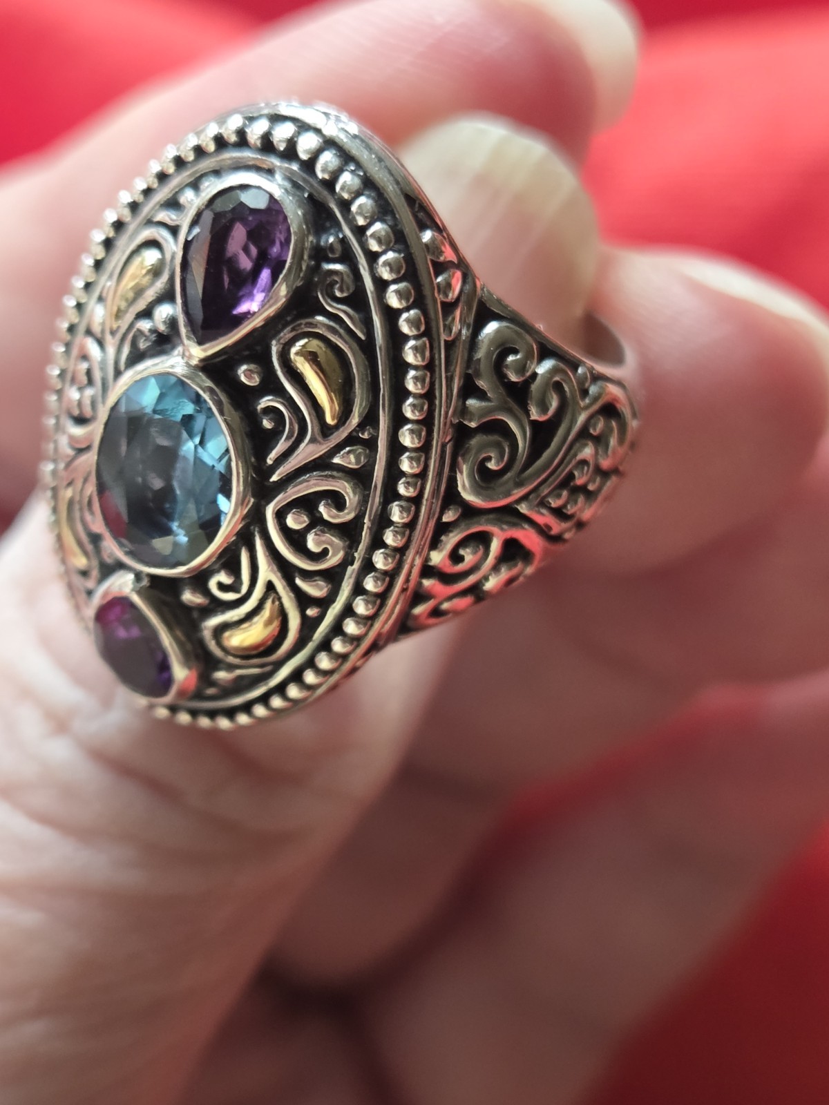 Samuel Benham 3 Stone Ring - image 4