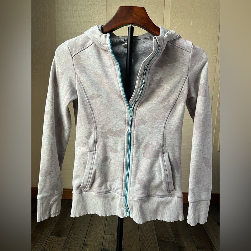 Athleta Girls Gray Hooded Jacket