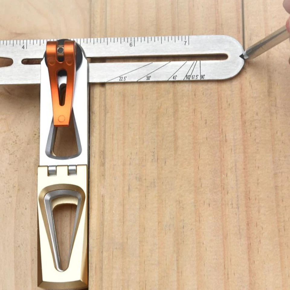 Scriber Marking Ruler ABS Material Ruler Angle Marking 6:1 And 8:1 Scales - Image 4 of 4