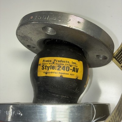 Proco 240-AV/NN 2'' Neoprene Single Sphere Rubber Expansion Joint NOS Open Box
