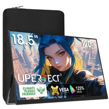 UPERFECT 120Hz Portable Monitor 18.5" 1080P HDR Switch Display w/Bag For Xbox PS