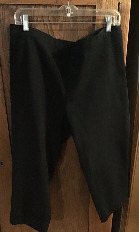 Isaac Mizrahi Live Cotton Ankle Pants 20W