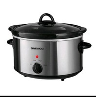 Daewoo 3.5L Stainless Steel Slow Cooker Silver