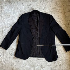 Michael Kors Black Tuxedo Coat Jacket 42 R Slim Fit