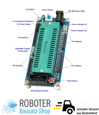 ISP AVR ATmega16/ATmega32 Mikrocontroller System Development Board ohne Chip