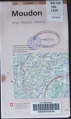 Moudon. Ursy - Siviriez - Vaulruz. Landeskarte der Schweiz; 1224, 2022.
